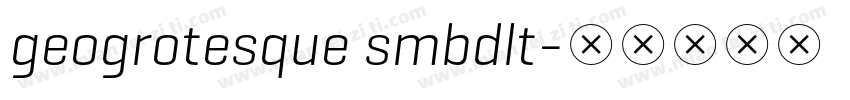 geogrotesque smbdlt字体转换